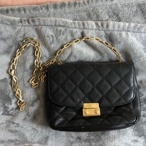 Black and Gold crossbody